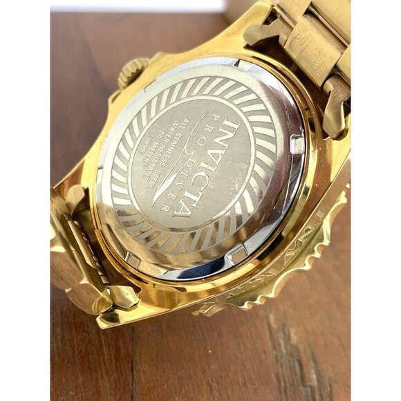 Invicta Women's Watch 17698 Angel Quartz Mother of Pearl Dial Gold Steel 38mm - Picture 7 of 15